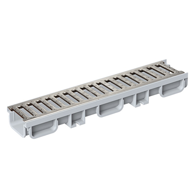 100x500 Galvaniz & Paslanmaz Izgaralı Drenaj Kanal Takımı